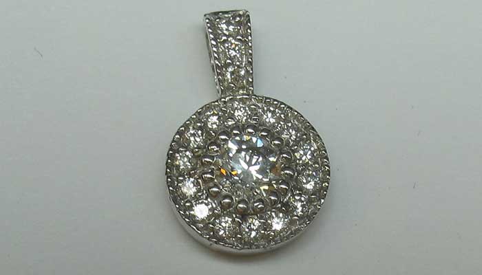 custom made diamond pendant
