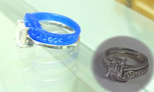 wedding ring wax model